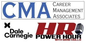 CMA, Dale Carnegie, HR power hour logos